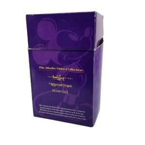 Vintage Studio Video Collection Box VHS Set Disney Story Reluctant Dragon SEALED